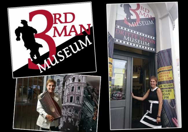 Cornelia Mayer Zitherspielerin in Wien - "3. Mann"-Konzert im 3rd Man Museum