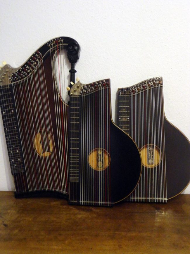 Cornelia Mayer Zitherspielerin in Wien - Eduard Heidegger und Anton Kiendl