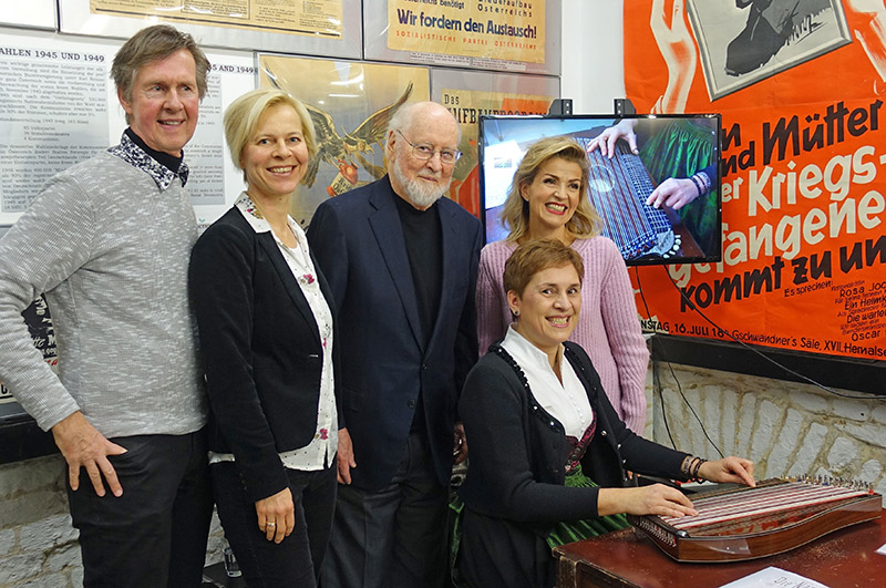 Cornelia Mayer Zitherspielerin in Wien - Treffen mit Anne Sophie Mutter